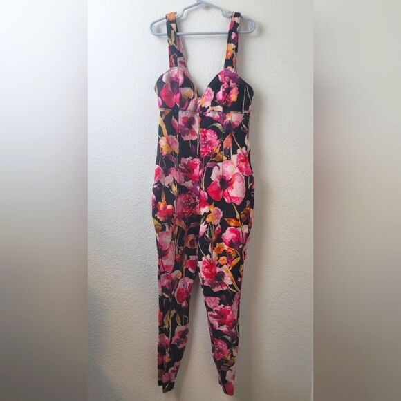 ANTHROPOLOGIE Floral Sweetheart Jumpsuit - Picture 1 of 7